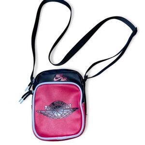 RARE Nike Air Jordan Red and Black Festival Crossbody Bag